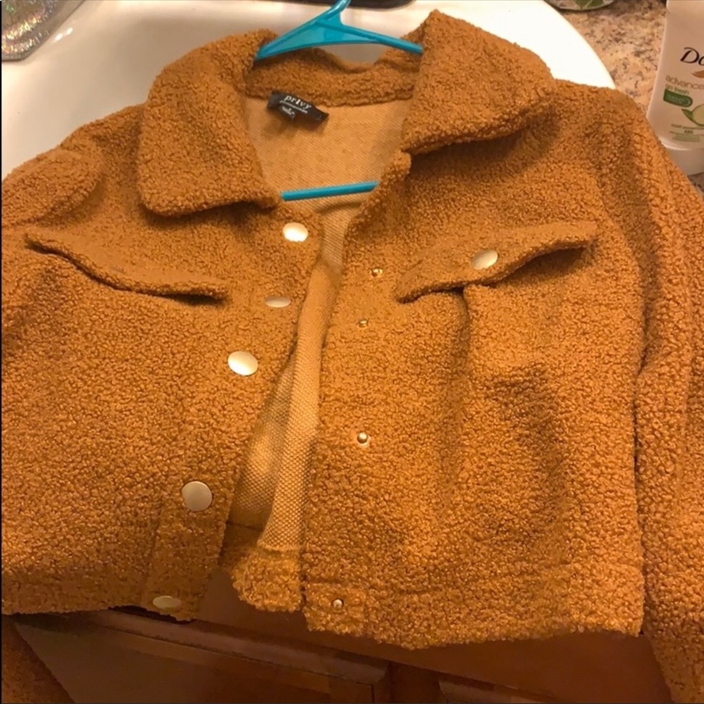 Brown Teddy Cropped Small / Medium